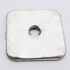 Beads, Zinc Alloy Jewelry Findings Lead-free, Square 22mm Hole:4mm, Sold by Bag