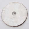 Beads, Zinc Alloy Jewelry Findings Lead-free, Flat Round 19mm Hole:2mm, Sold by Bag