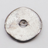 Beads, Zinc Alloy Jewelry Findings Lead-free, Flat Round 10mm Hole:1.5mm, Sold by Bag