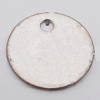 Beads, Zinc Alloy Jewelry Findings Lead-free, Flat Round 19mm Hole:3mm, Sold by Bag