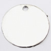Beads, Zinc Alloy Jewelry Findings Lead-free, Flat Round 24mm Hole:2mm, Sold by Bag