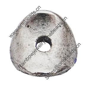 Beads, Zinc Alloy Jewelry Findings Lead-free, 10x9mm Hole:2mm, Sold by Bag