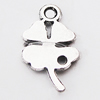 Pendant, Zinc Alloy Jewelry Findings Lead-free, Flower 9x16mm Hole:1.5mm, Sold by Bag