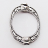 Beads, Zinc Alloy Jewelry Findings Lead-free, 15x20mm Hole:1.5mm, Sold by Bag