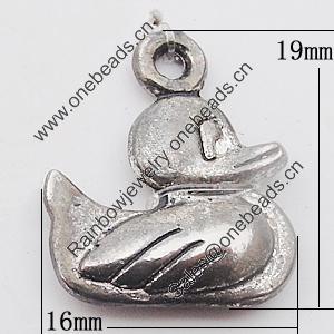 Pendant, Zinc Alloy Jewelry Findings Lead-free, 16x19mm Hole:2mm, Sold by Bag
