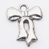 Pendant, Zinc Alloy Jewelry Findings Lead-free, Bowknot 13x16mm Hole:2mm, Sold by Bag
