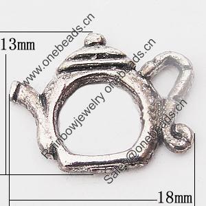 Pendant, Zinc Alloy Jewelry Findings Lead-free, 18x13mm Hole:2mm, Sold by Bag