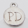 Pendant, Zinc Alloy Jewelry Findings Lead-free, 10x13mm Hole:1mm, Sold by Bag