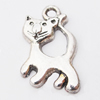 Pendant, Zinc Alloy Jewelry Findings Lead-free, Animal 12x22mm Hole:3mm, Sold by Bag