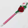 Fimo(Polymer Clay) Jewelry Ball Pen, with a fimo bead head, 29x200mm, Sold by PC