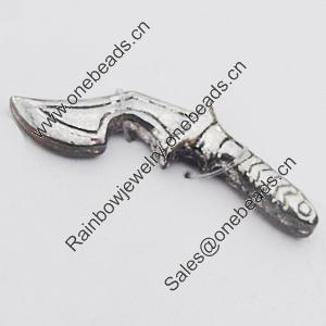 Pendant, Zinc Alloy Jewelry Findings Lead-free, 33x6mm, Sold by Bag