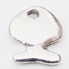 Pendant, Zinc Alloy Jewelry Findings Lead-free, Fish 15x18mm Hole:3mm, Sold by Bag