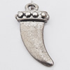 Pendant, Zinc Alloy Jewelry Findings Lead-free, 12x25mm Hole:2mm, Sold by Bag