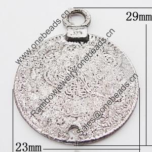 Connectors, Zinc Alloy Jewelry Findings Lead-free, 23x29mm Hole:3mm, Sold by Bag