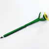 Fimo(Polymer Clay) Jewelry Ball Pen, with a fimo bead head, 34x180mm, Sold by PC