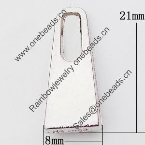 Pendant, Zinc Alloy Jewelry Findings Lead-free, 8x21mm, Sold by Bag