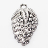 Pendant, Zinc Alloy Jewelry Findings Lead-free, Grape 13x20mm Hole:2.5mm, Sold by Bag