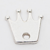 Pendant, Zinc Alloy Jewelry Findings Lead-free, Crown 14mm Hole:2mm, Sold by Bag