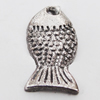 Pendant, Zinc Alloy Jewelry Findings Lead-free, Fish 7x13mm Hole:1.5mm, Sold by Bag