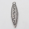Pendant, Zinc Alloy Jewelry Findings Lead-free, 7x26mm Hole:2mm, Sold by Bag