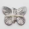 Pendant, Zinc Alloy Jewelry Findings Lead-free, Butterfly 19x15mm Hole:1mm, Sold by Bag