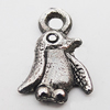 Pendant, Zinc Alloy Jewelry Findings Lead-free, Heart 8x11mm Hole:2mm, Sold by Bag