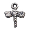 Pendant, Zinc Alloy Jewelry Findings Lead-free, Dragonfly 9x11mm Hole:1.5mm, Sold by Bag