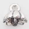 Pendant, Zinc Alloy Jewelry Findings Lead-free, Flower 9mm Hole:2mm, Sold by Bag