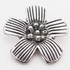 Pendant, Zinc Alloy Jewelry Findings Lead-free, Flower 22mm Hole:1.5mm, Sold by Bag