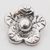 Pendant, Zinc Alloy Jewelry Findings Lead-free, Flower 12x13mm Hole:2mm, Sold by Bag