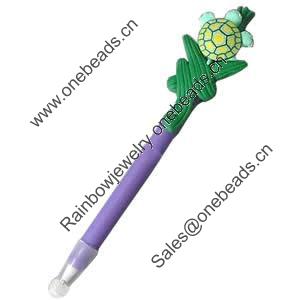 Fimo(Polymer Clay) Jewelry Ball Pen, 155x33mm, Sold by PC