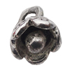 Pendant, Zinc Alloy Jewelry Findings Lead-free, Flower 6x9mm Hole:2mm, Sold by Bag