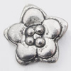 Pendant, Zinc Alloy Jewelry Findings Lead-free, Flower 17mm Hole:2mm, Sold by Bag