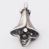 Pendant, Zinc Alloy Jewelry Findings Lead-free, 9x14mm Hole:1mm, Sold by Bag