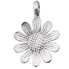 Pendant, Zinc Alloy Jewelry Findings Lead-free, Flower 20x29mm Hole:2mm, Sold by Bag