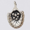 Pendant, Zinc Alloy Jewelry Findings Lead-free, 16x27mm Hole:2mm, Sold by Bag