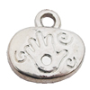Pendant, Zinc Alloy Jewelry Findings Lead-free, 13x12mm Hole:2mm, Sold by Bag