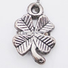 Pendant, Zinc Alloy Jewelry Findings Lead-free, Flower 10x15mm Hole:1.5mm, Sold by Bag