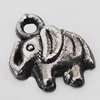Pendant, Zinc Alloy Jewelry Findings Lead-free, Elephant 11x13mm Hole:2mm, Sold by Bag