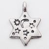 Pendant, Zinc Alloy Jewelry Findings Lead-free, 14x20mm Hole:2mm, Sold by Bag