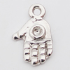 Pendant, Zinc Alloy Jewelry Findings Lead-free, Hand 12x17mm Hole:2mm, Sold by Bag
