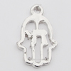 Pendant, Zinc Alloy Jewelry Findings Lead-free, Hand 12x20mm Hole:2mm, Sold by Bag