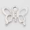 Pendant, Zinc Alloy Jewelry Findings Lead-free, Butterfly 15x12mm Hole:1.5mm, Sold by Bag