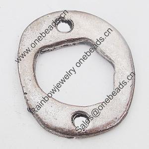 Connectors, Zinc Alloy Jewelry Findings Lead-free, 18x16mm Hole:1.5mm, Sold by Bag