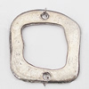 Connectors, Zinc Alloy Jewelry Findings Lead-free, 29x27mm Hole:2.5mm, Sold by Bag