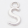 Pendant, Zinc Alloy Jewelry Findings Lead-free, Letter 7x12mm Hole:2mm, Sold by Bag