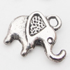 Pendant, Zinc Alloy Jewelry Findings Lead-free, Elephant 14x12mm Hole:2mm, Sold by Bag