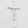 Pendant, Zinc Alloy Jewelry Findings Lead-free, Cross 26x50mm Hole:1.5mm, Sold by Bag