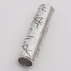 Beads Zinc Alloy Jewelry Findings Lead-free, Tube 8x32mm Hole:6mm, Sold by Bag 