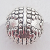 Beads Zinc Alloy Jewelry Findings Lead-free, 6mm Hole:1.5mm, Sold by Bag 